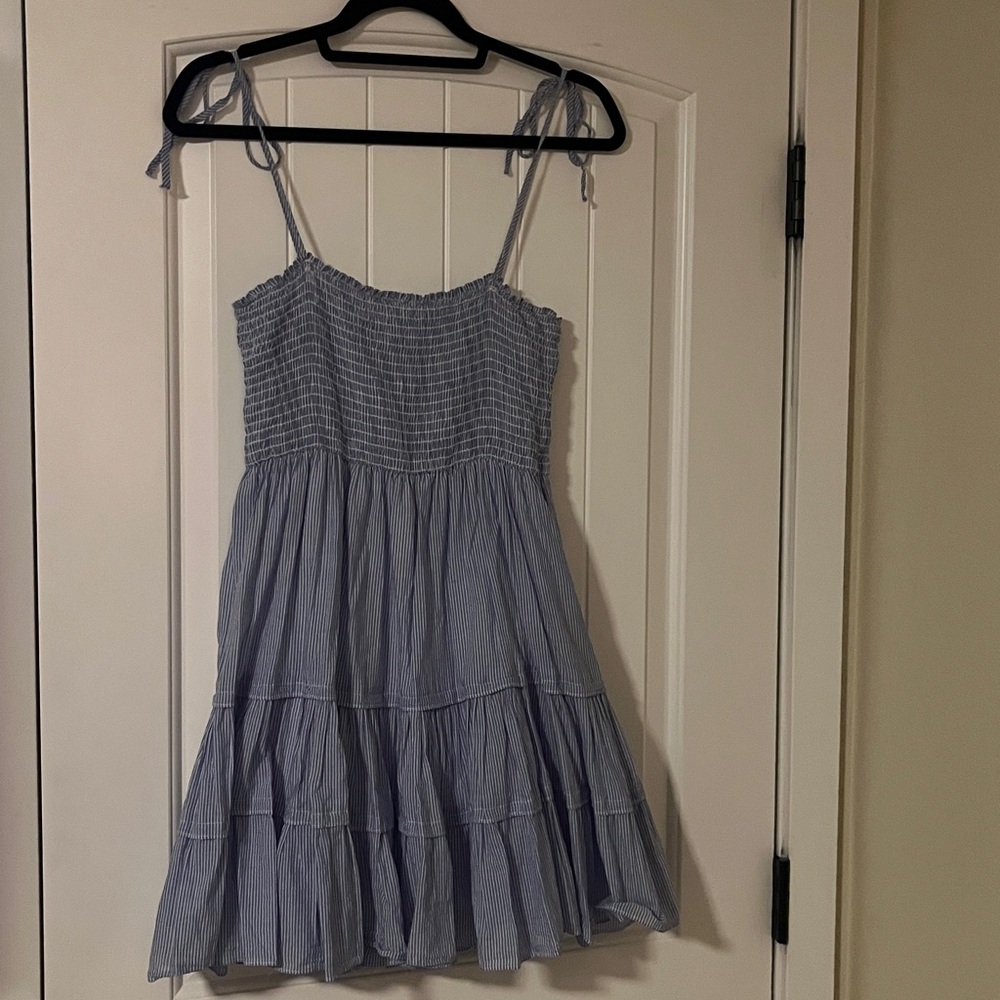 Rays for Days Emma Blue Striped Mini Dress M - Picture 3 of 12